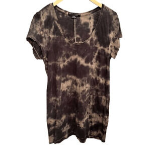 SOCIAL Standard by Sanctuary Grey and Black tie dye dress Size‎ Small